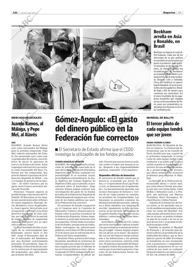 ABC MADRID 26-06-2003 página 101