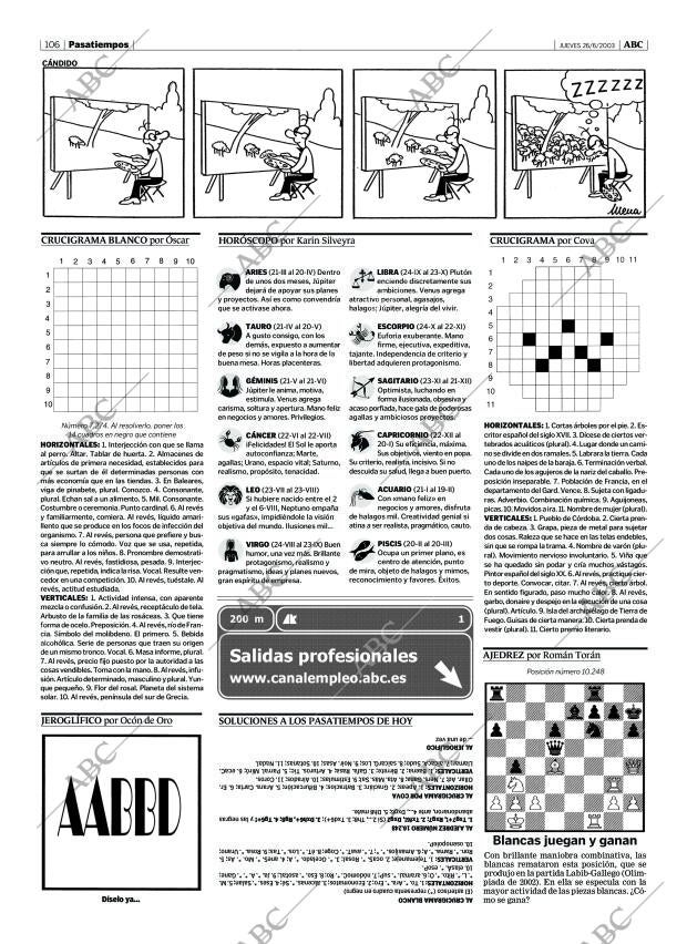 ABC MADRID 26-06-2003 página 106