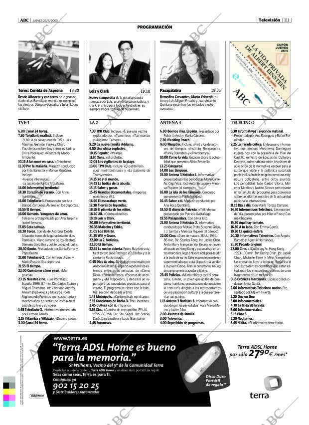 ABC MADRID 26-06-2003 página 111