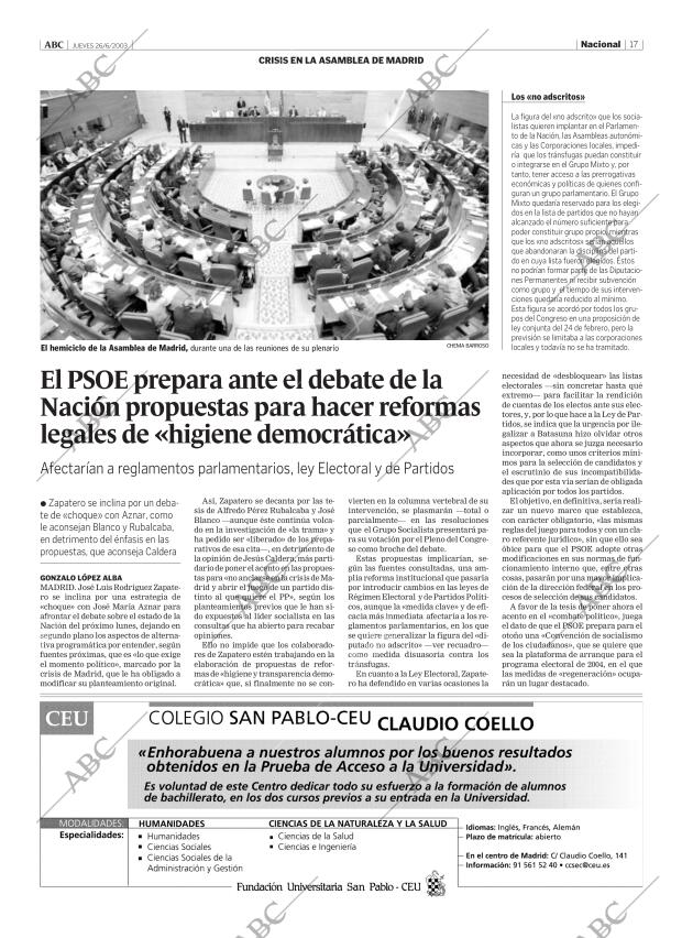ABC MADRID 26-06-2003 página 17