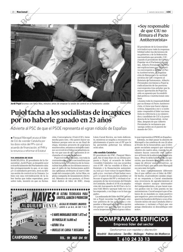 ABC MADRID 26-06-2003 página 18