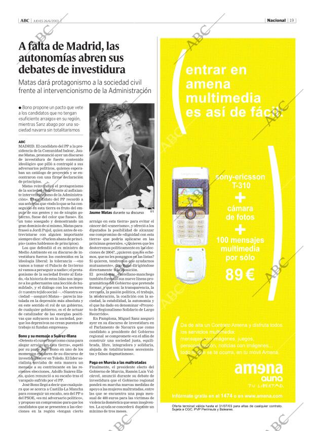 ABC MADRID 26-06-2003 página 19
