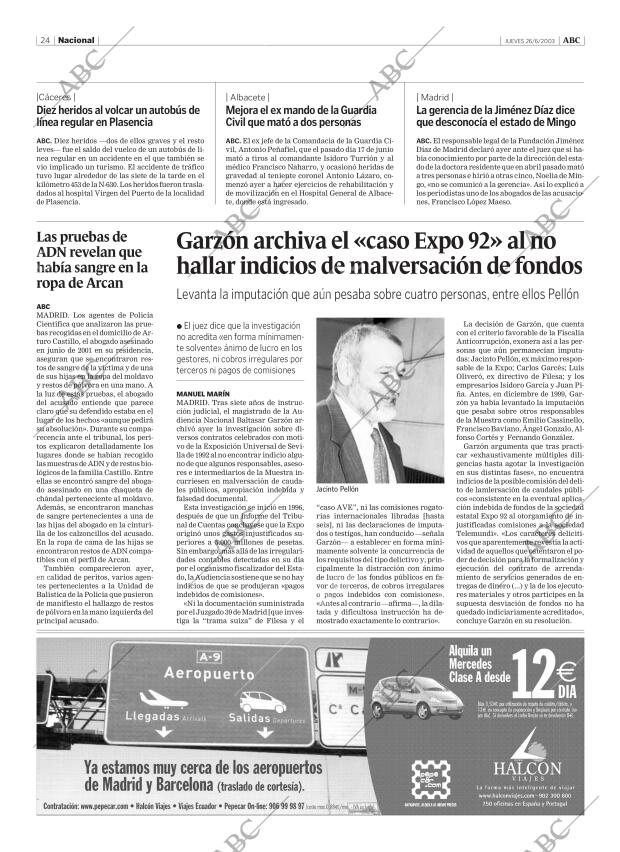 ABC MADRID 26-06-2003 página 24