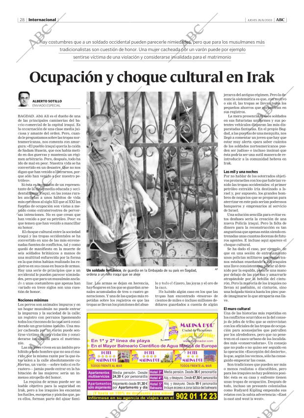 ABC MADRID 26-06-2003 página 28