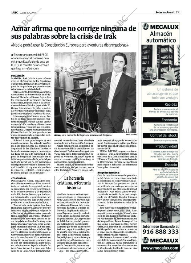 ABC MADRID 26-06-2003 página 33