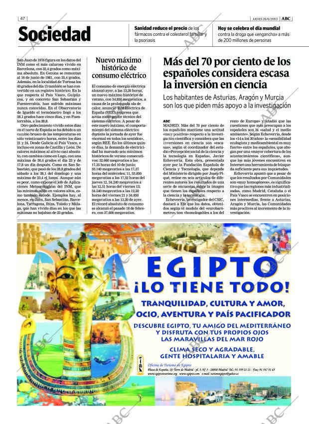 ABC MADRID 26-06-2003 página 47
