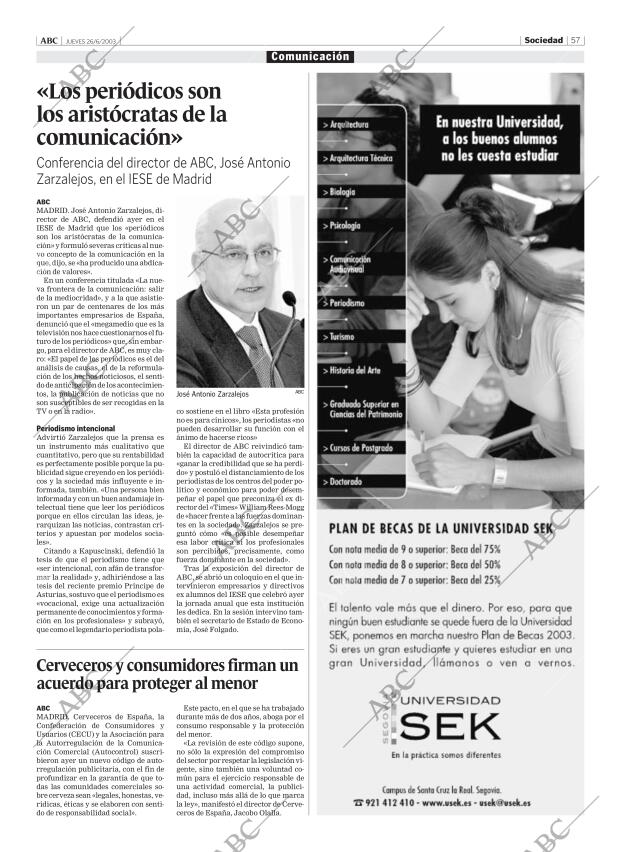 ABC MADRID 26-06-2003 página 57
