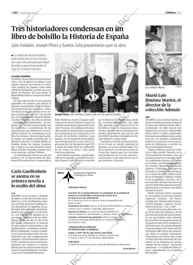 ABC MADRID 26-06-2003 página 61