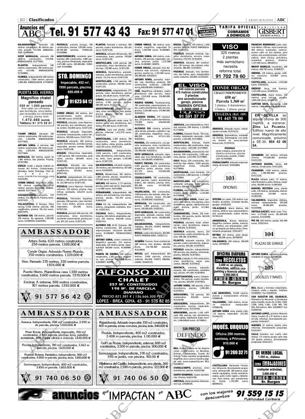 ABC MADRID 26-06-2003 página 80