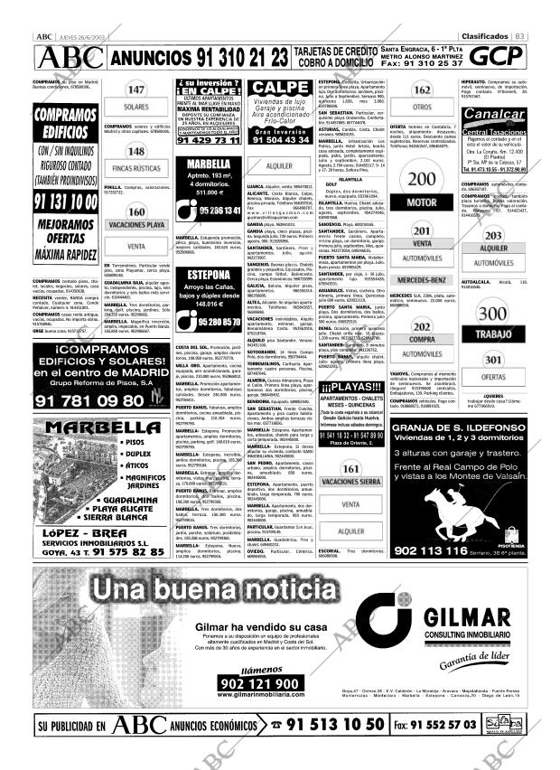 ABC MADRID 26-06-2003 página 83