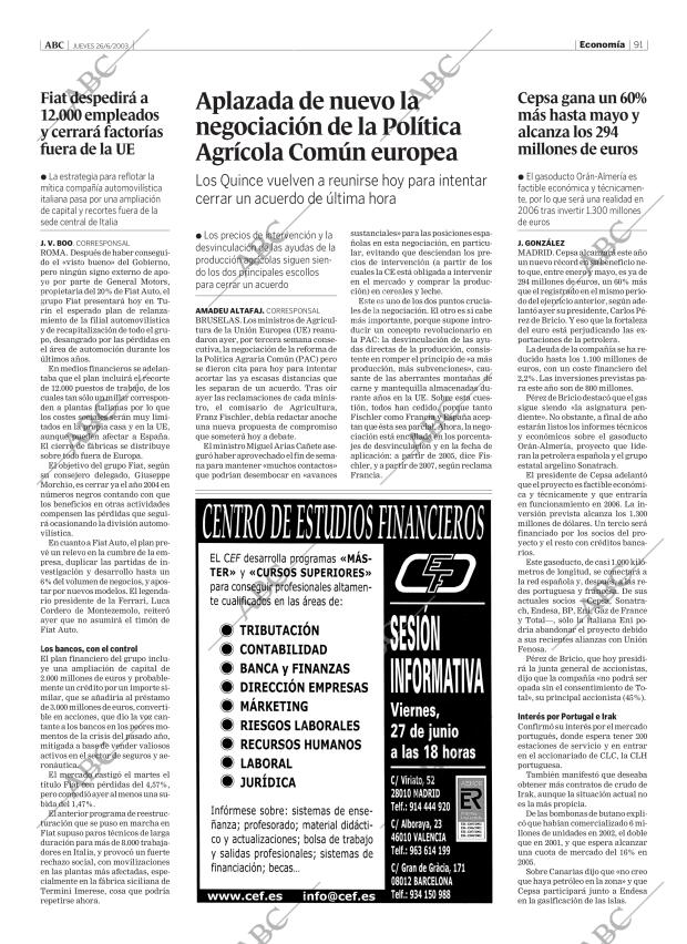 ABC MADRID 26-06-2003 página 91