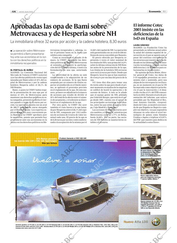 ABC MADRID 26-06-2003 página 93