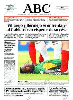 ABC MADRID 27-06-2003 página 1