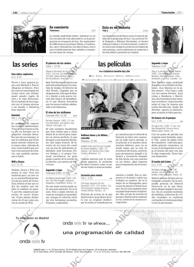 ABC MADRID 27-06-2003 página 105