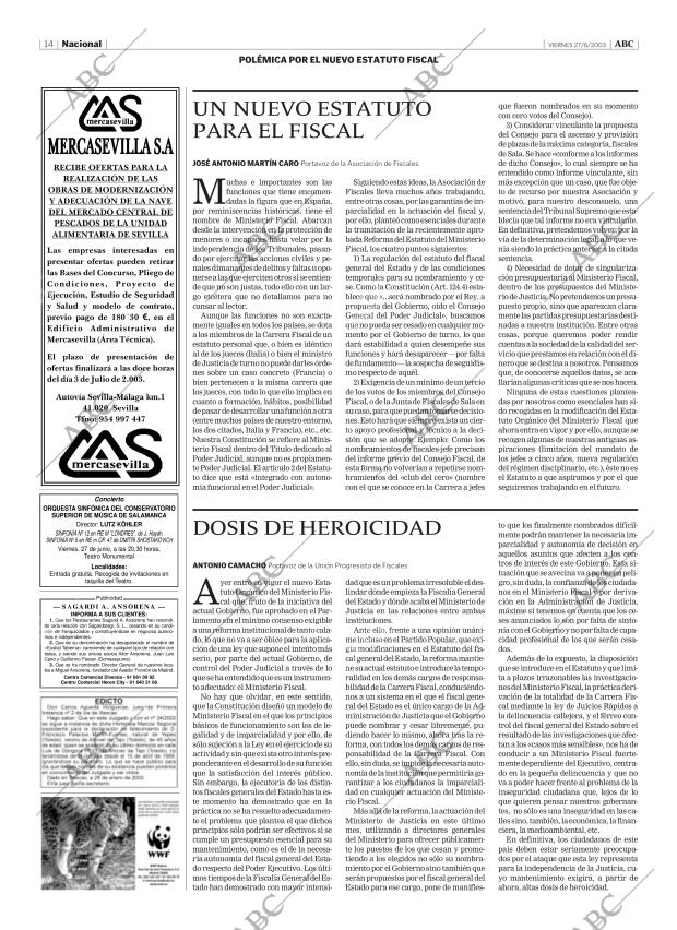 ABC MADRID 27-06-2003 página 14