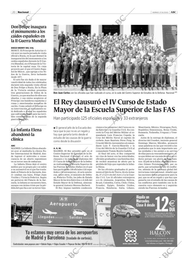 ABC MADRID 27-06-2003 página 20