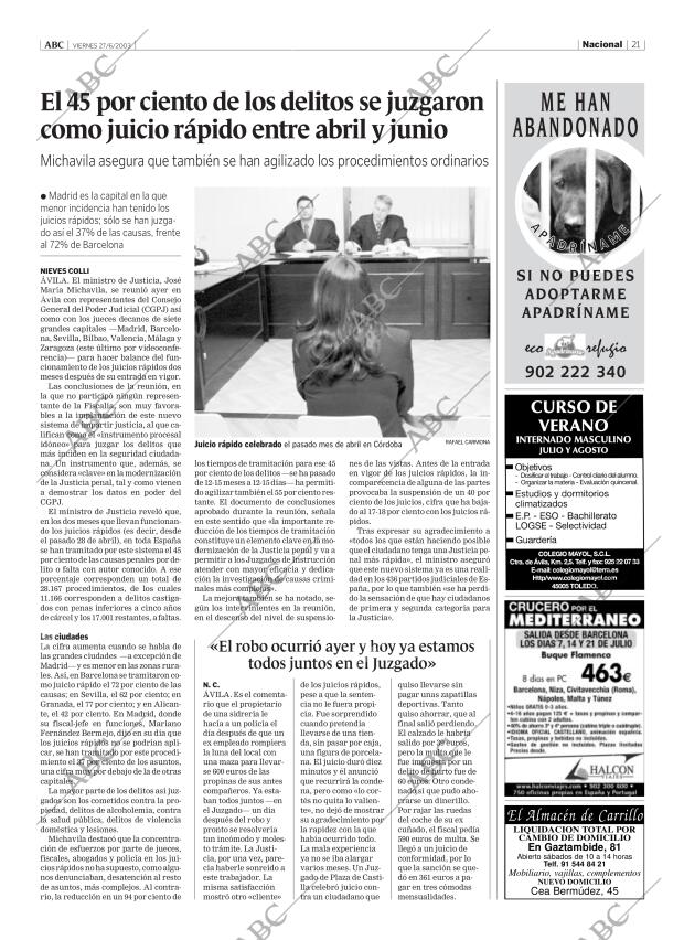ABC MADRID 27-06-2003 página 21