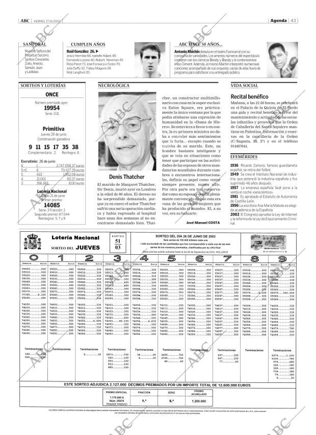 ABC MADRID 27-06-2003 página 43