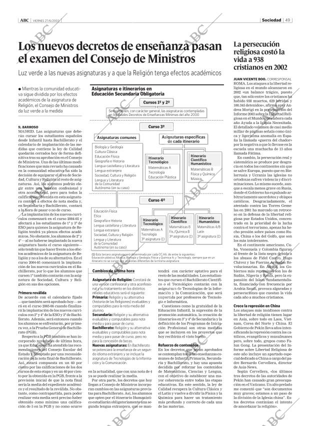 ABC MADRID 27-06-2003 página 49