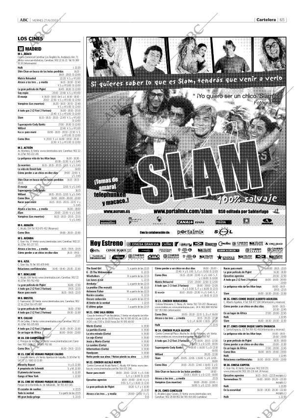 ABC MADRID 27-06-2003 página 65