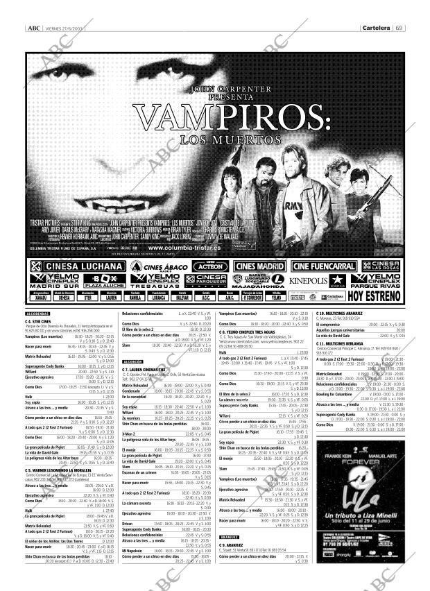 ABC MADRID 27-06-2003 página 69