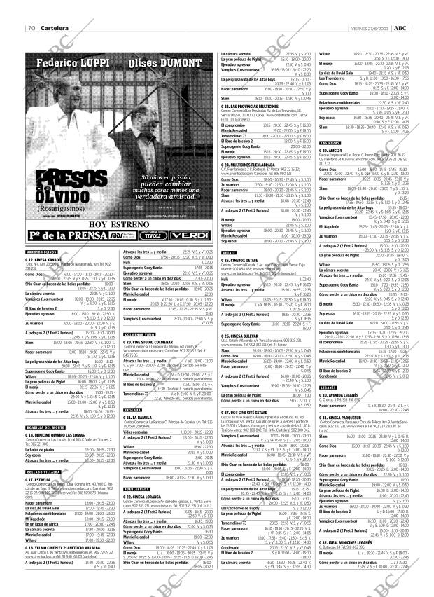ABC MADRID 27-06-2003 página 70