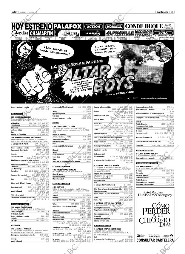 ABC MADRID 27-06-2003 página 71