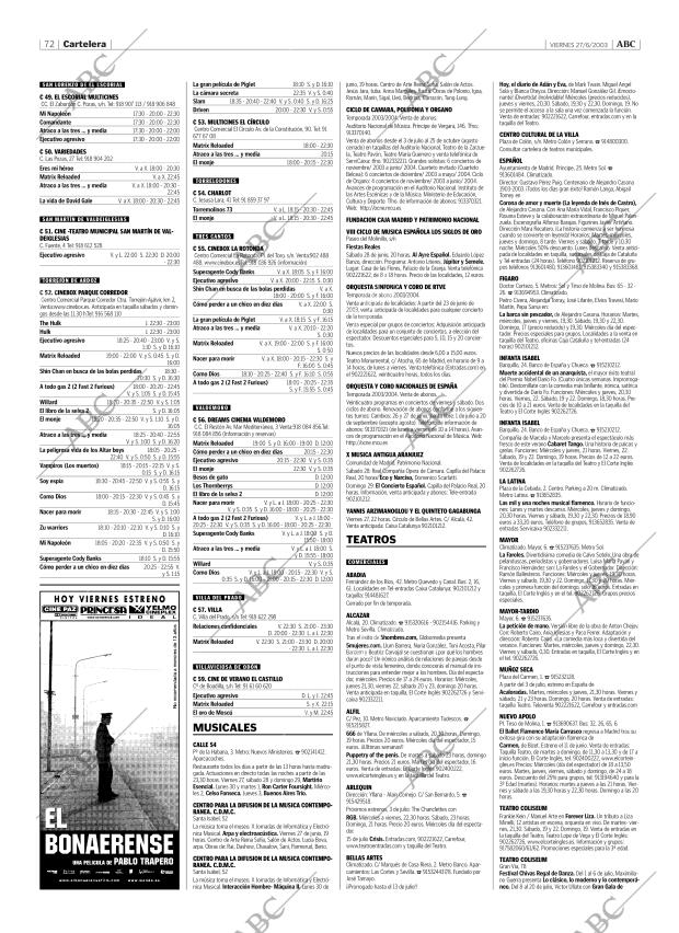 ABC MADRID 27-06-2003 página 72