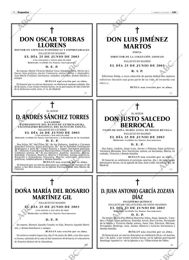 ABC MADRID 27-06-2003 página 76