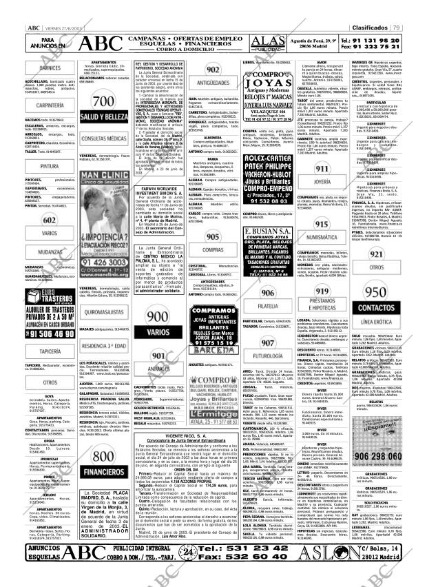 ABC MADRID 27-06-2003 página 79