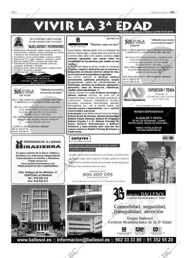 ABC MADRID 27-06-2003 página 80