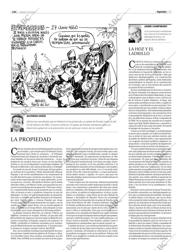 ABC MADRID 27-06-2003 página 9