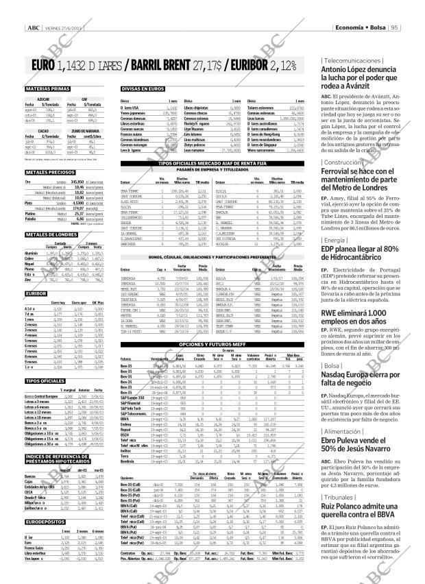 ABC MADRID 27-06-2003 página 95
