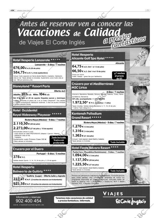 ABC MADRID 28-06-2003 página 23