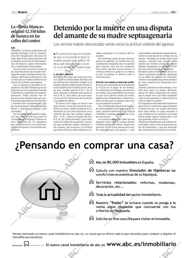 ABC MADRID 28-06-2003 página 40