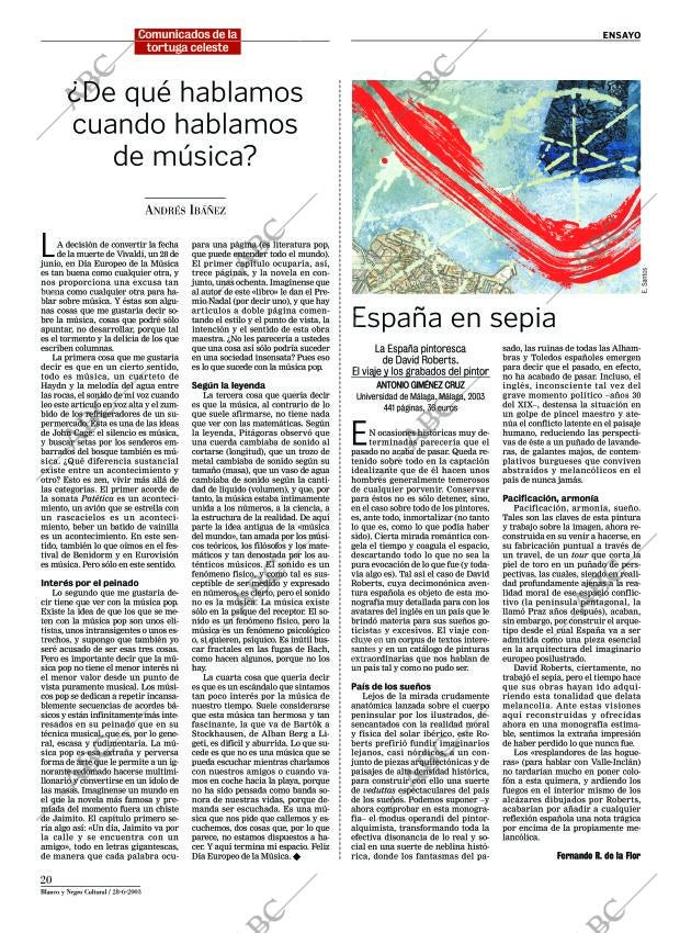CULTURAL MADRID 28-06-2003 página 20