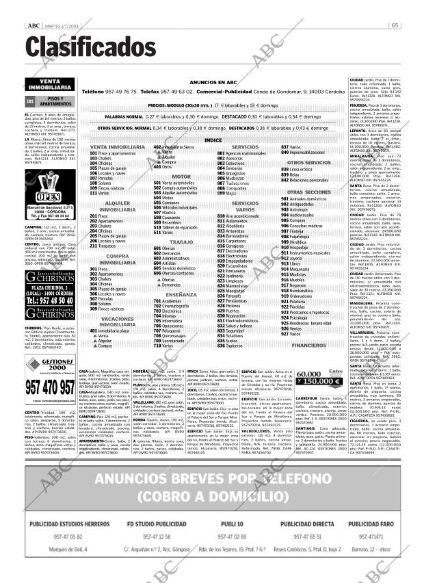 ABC CORDOBA 01-07-2003 página 65