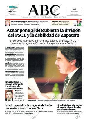 ABC MADRID 01-07-2003 página 1
