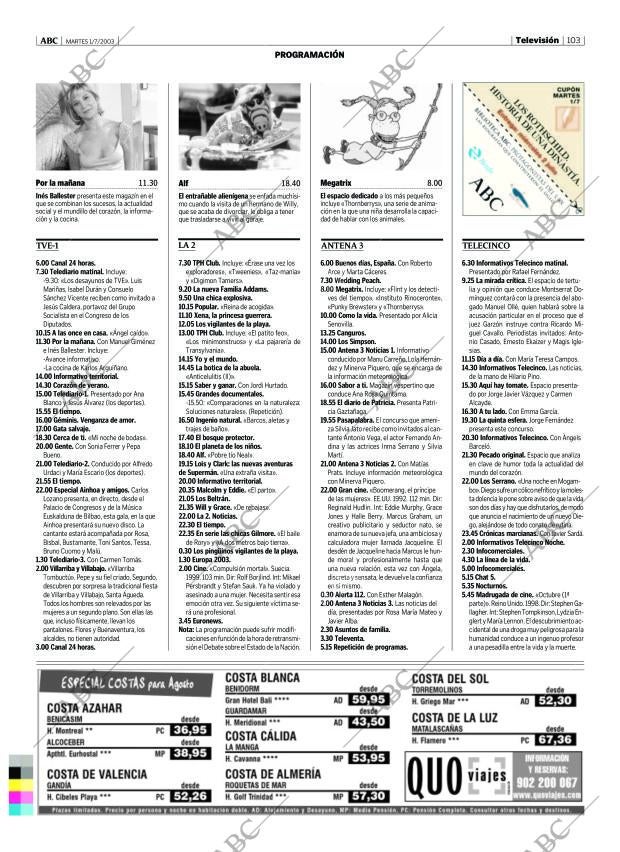 ABC MADRID 01-07-2003 página 103