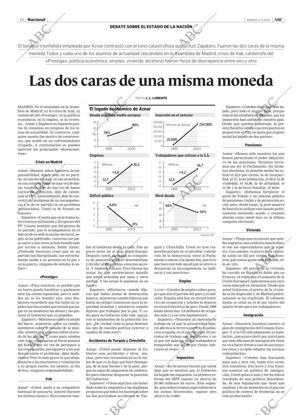 ABC MADRID 01-07-2003 página 14