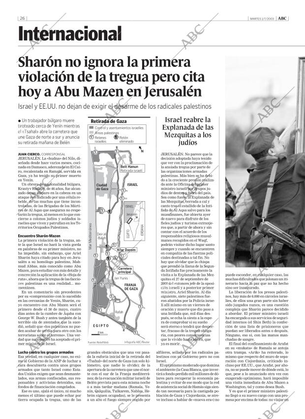 ABC MADRID 01-07-2003 página 26