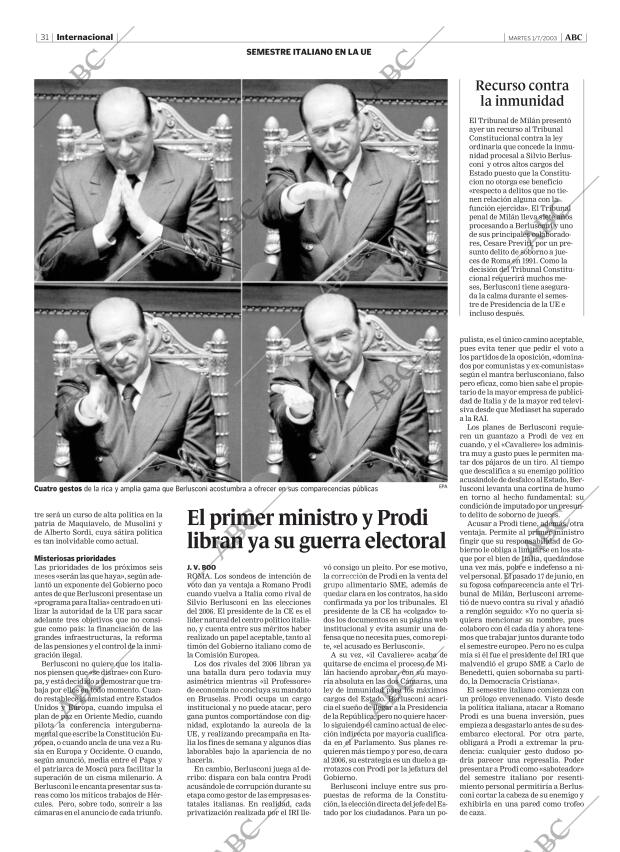 ABC MADRID 01-07-2003 página 31