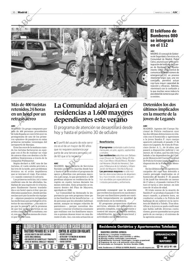 ABC MADRID 01-07-2003 página 36