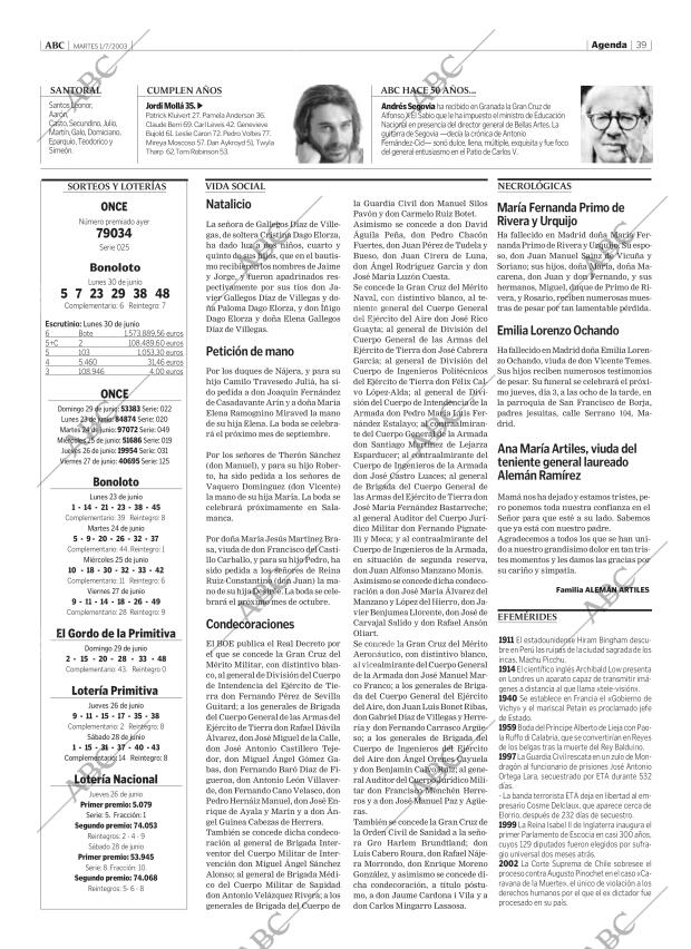 ABC MADRID 01-07-2003 página 39