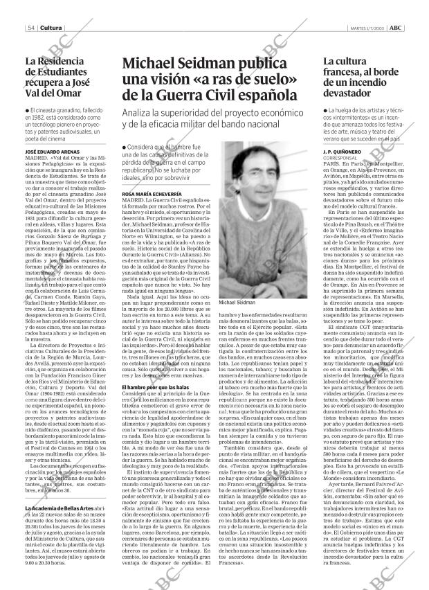ABC MADRID 01-07-2003 página 54