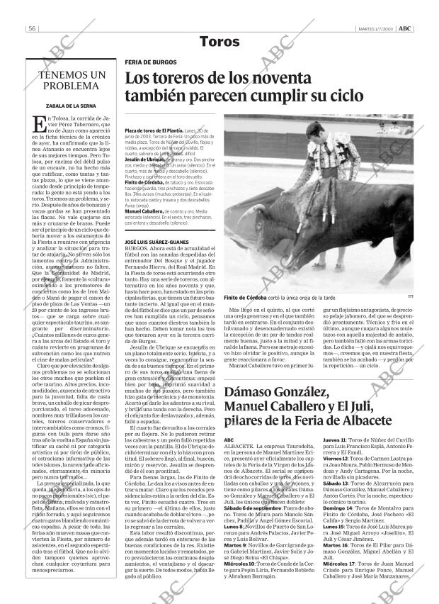 ABC MADRID 01-07-2003 página 56
