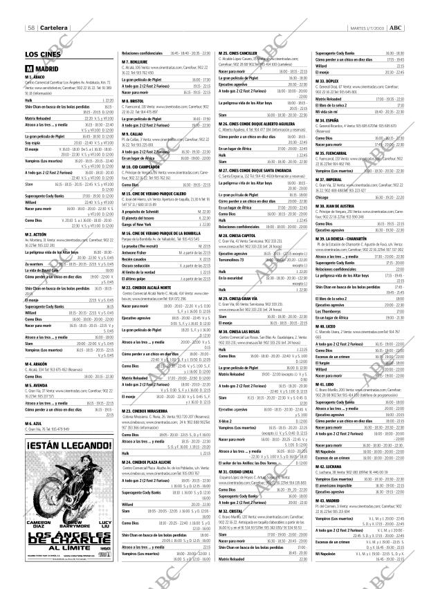 ABC MADRID 01-07-2003 página 58