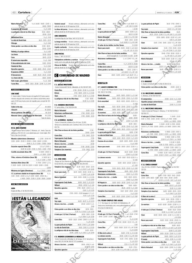 ABC MADRID 01-07-2003 página 60