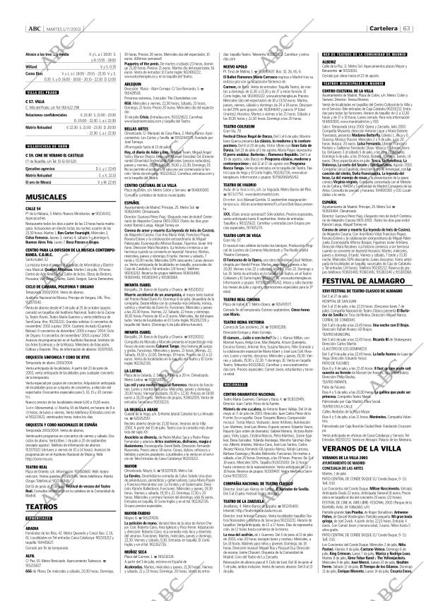 ABC MADRID 01-07-2003 página 63