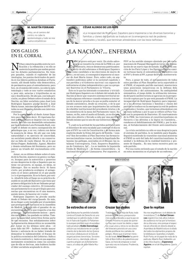 ABC MADRID 01-07-2003 página 8